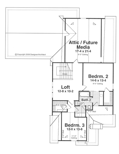 Second Floor image of WINSTON House Plan
